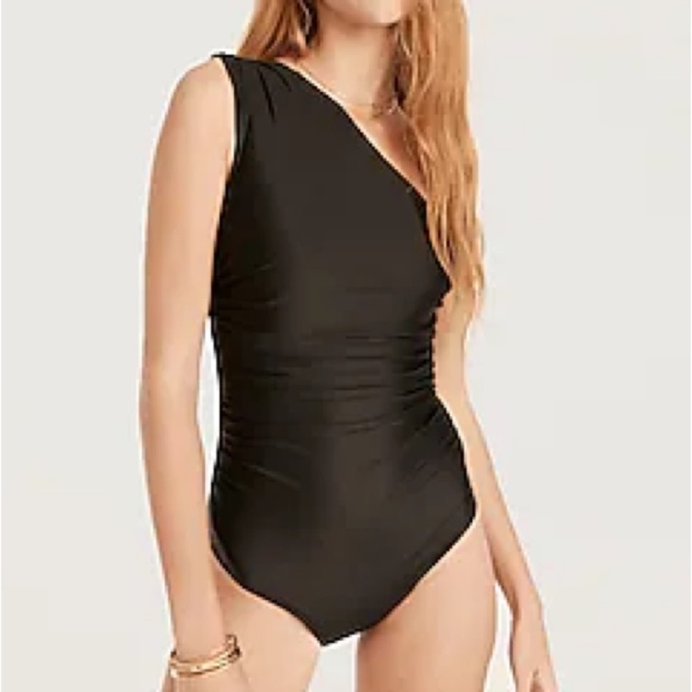 J.Crew Ruched one-shoulder one-piece NWT size 12